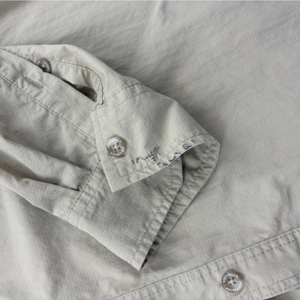 Eddie Bauer Men's Tan Shirt Jacket - Picture 8 of 9